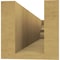 Ekena Millwork 4in. W x 4in. H x 20in. L Ridgewood Woodgrain TimberThane Rafter Tail, Primed Tan RFTUR04X04X20RIDRCPR - alternate 2